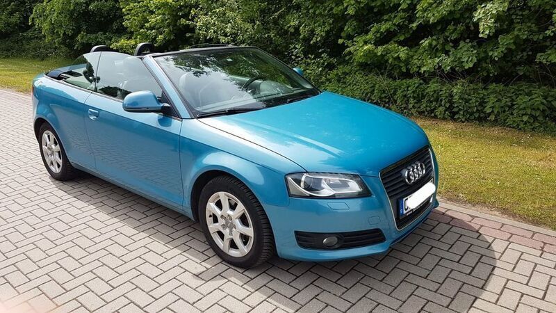 Blau Gebraucht 2009 Audi A3 Cabriolet Attraction Cabrio | 4.900 € (Fairer Preis) - Bild 1/4