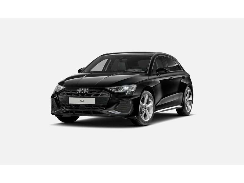 Schwarz Gebraucht 2025 Audi A3 Sportback S-Line Limousine | 36.987 € (Superpreis) - Bild 1/4
