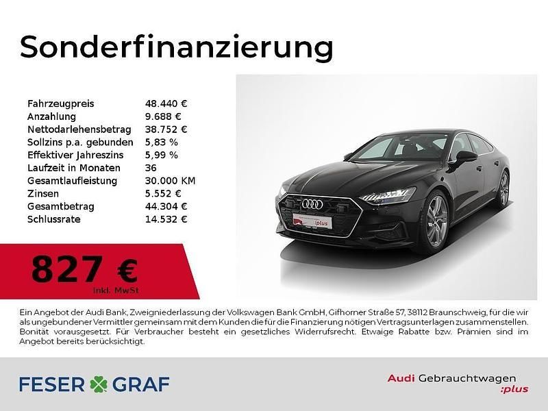 Gebraucht Audi A7 Sport 265 PS (194 kW) 2023 Vbrillantschwarz Limousine