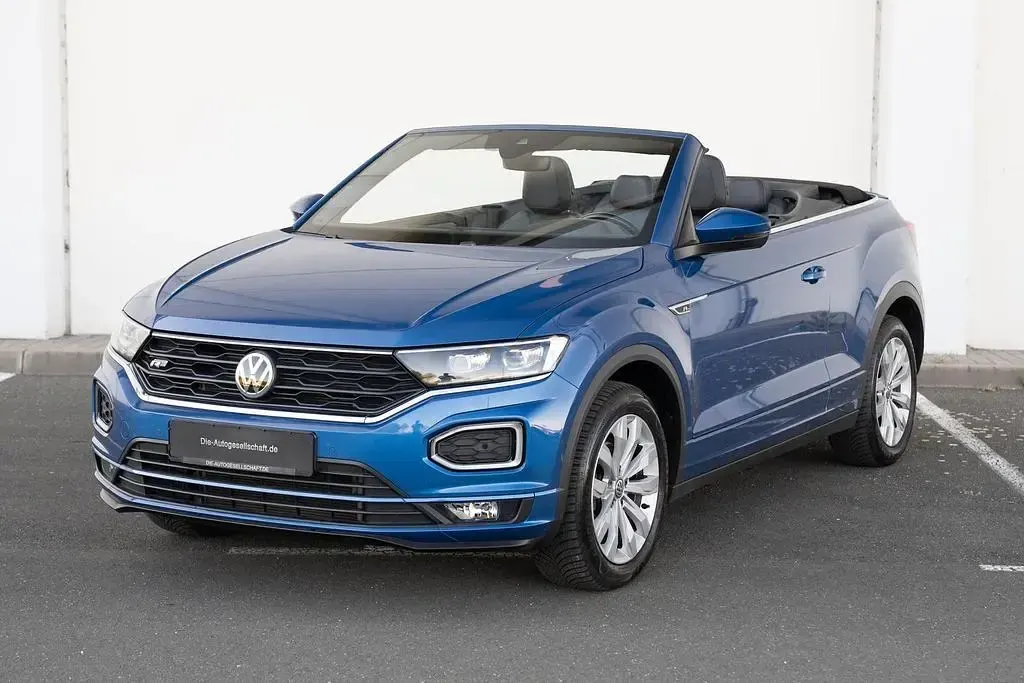 Gebraucht VW T-Roc Cabriolet R-line 150 PS (110 kW) 2020 Blau Cabrio