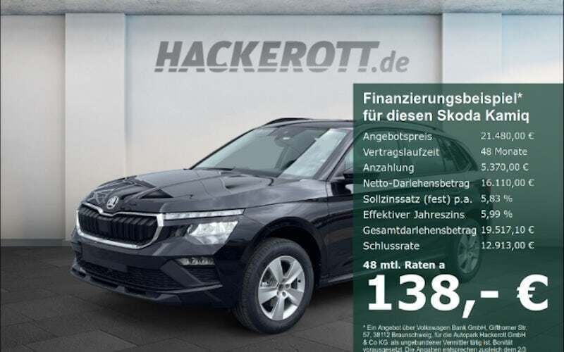 Schwarz Gebraucht 2024 Skoda Kamiq Essence SUV | 21.290 € (Fairer Preis) - Bild 1/4