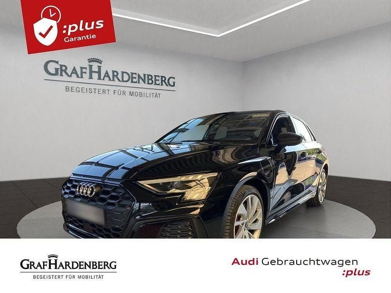 Schwarz Gebraucht 2022 Audi A3 e-tron S-Line Kleinwagen | 29.760 € (Fairer Preis) - Bild 1/4
