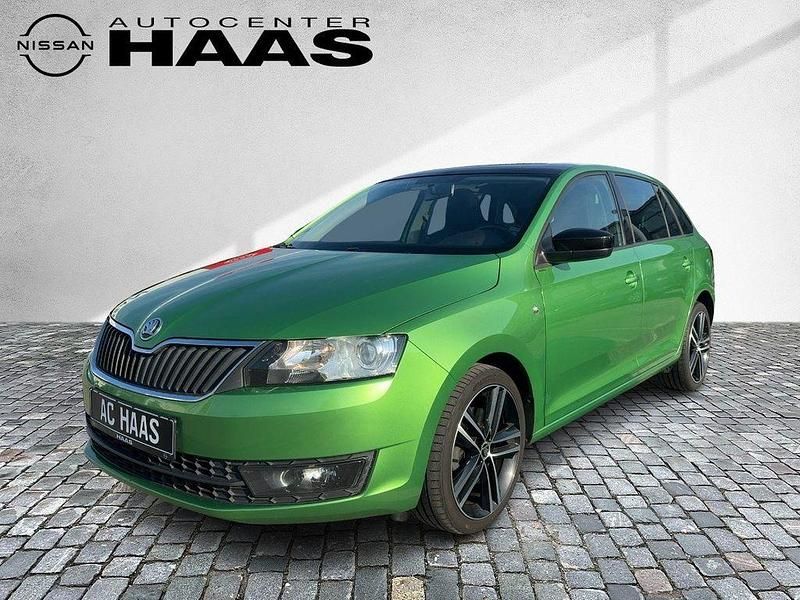 Gebraucht Skoda Rapid Style 90 PS (66 kW) 2014 Rallyegrün metallic Kleinwagen
