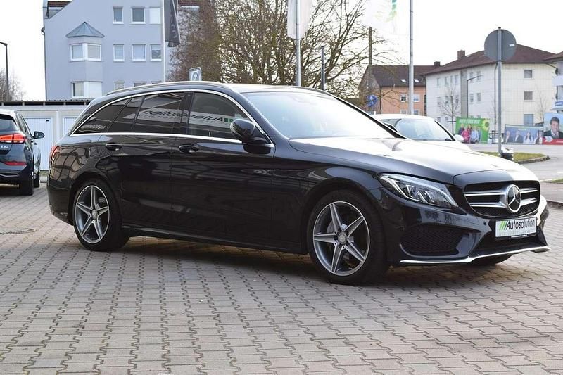 Gebraucht Mercedes C200 AMG line 184 PS (135 kW) 2016 Obsidianschwarz  metalliclack Kombi