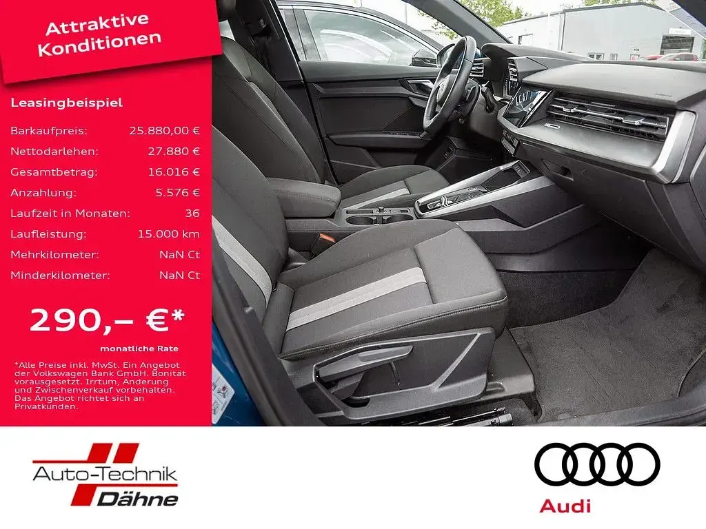 Gebraucht Audi A3 Advanced Plus 150 PS (110 kW) 2022 Blau Limousine