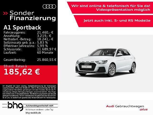 Weiß Gebraucht 2024 Audi A1 Sportback Advanced Kleinwagen | 21.460 € (Superpreis) - Bild 1/4