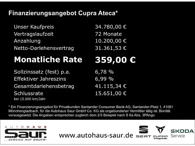 Second-hand Cupra Ateca 300 CP (220 kW) 2022 Alb SUV
