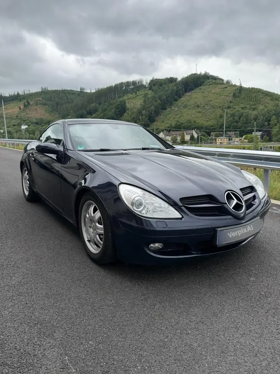 Gebraucht Mercedes SLK200 163 PS (119 kW) 2005 Blau Cabrio