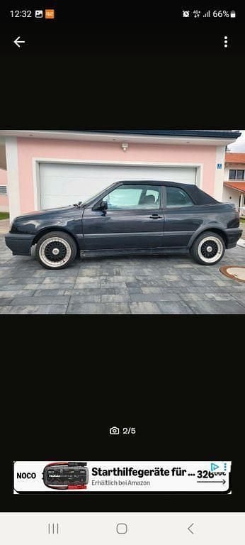 Schwarz Gebraucht 1998 VW Golf Cabriolet Conceptline Cabrio | 1.890 € (Guter Preis) - Bild 1/4