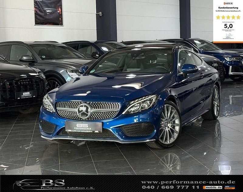 Blau Gebraucht 2017 Mercedes C250 AMG line Coupé | 24.990 € (Etwas zu teuer) - Bild 1/4