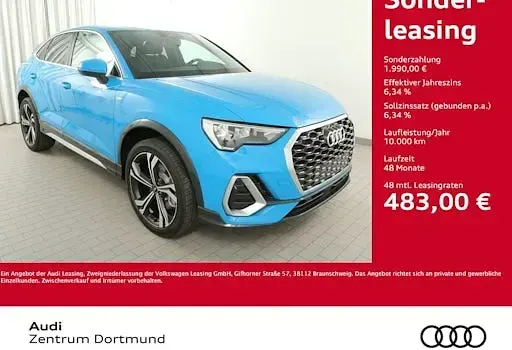 Gebraucht Audi Q3 Sportback S-Line 245 PS (180 kW) 2022 Blau SUV