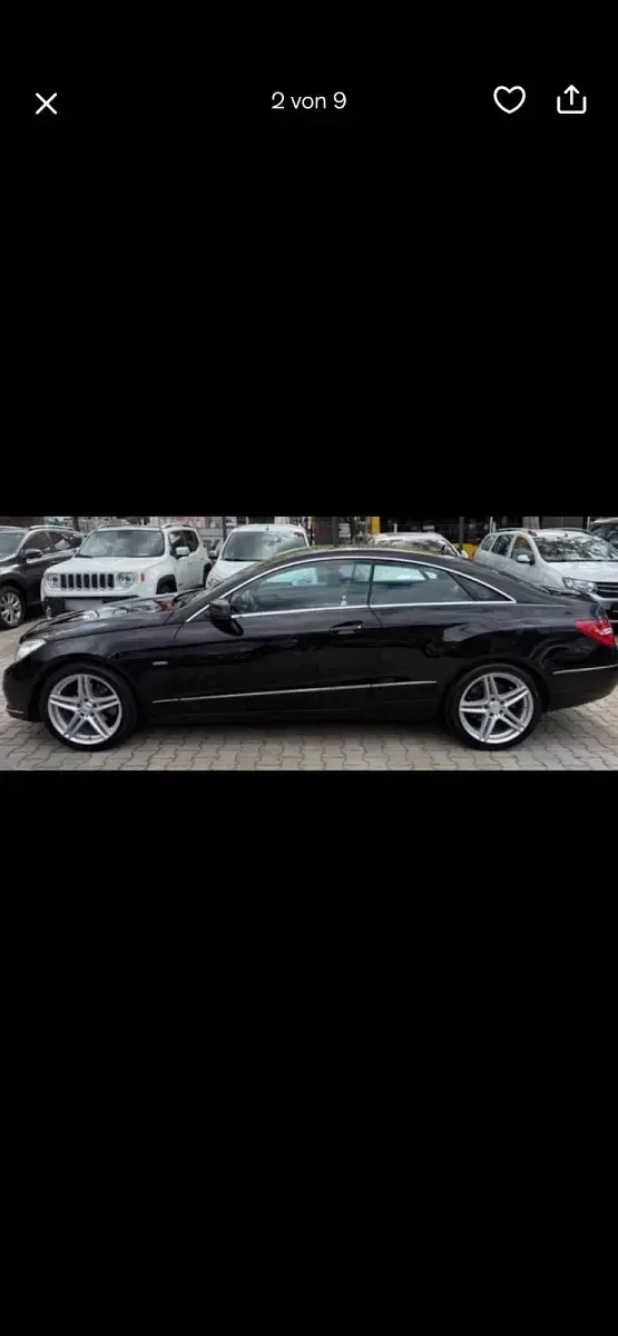 Gebraucht Mercedes E200 184 PS (135 kW) 2011 Schwarz Coupé