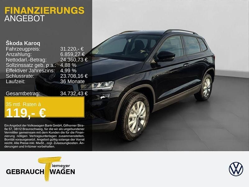 Neu Skoda Karoq Selection 150 PS (110 kW) 2025 Schwarz SUV