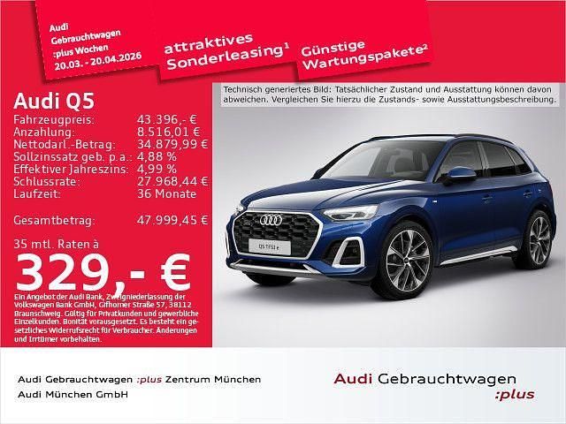 Gebraucht Audi Q5 S-Line 367 PS (269 kW) 2022 Navarrablau metallic SUV