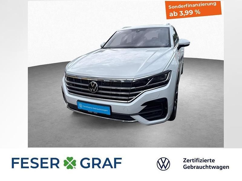 Oryxweiß perlmutteffekt Gebraucht 2022 VW Touareg R-line SUV | 51.900 € (Fairer Preis) - Bild 1/1