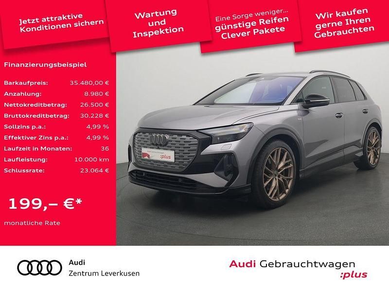 Grau Gebraucht 2022 Audi Q4 e-tron Edition .1 SUV | 35.480 € (Fairer Preis) - Bild 1/4