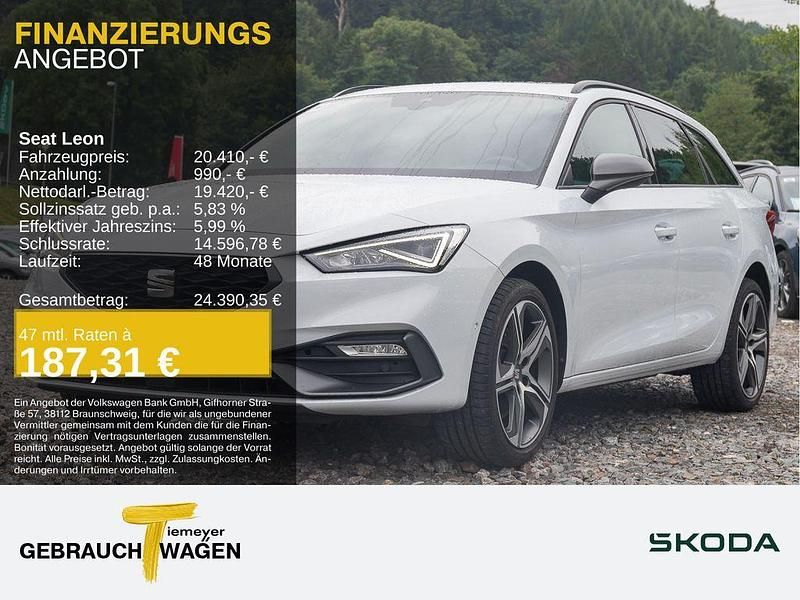 Weiß Gebraucht 2022 Seat Leon FR Kombi | 20.410 € (Fairer Preis) - Bild 1/4