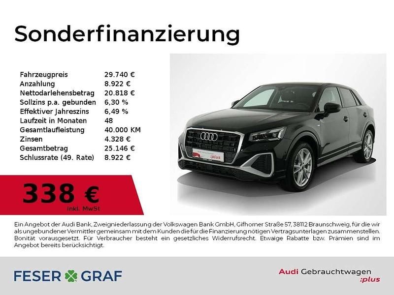Mythosschwarz metallic Gebraucht 2023 Audi Q2 Ambiente SUV | 29.740 € (Fairer Preis) - Bild 1/4