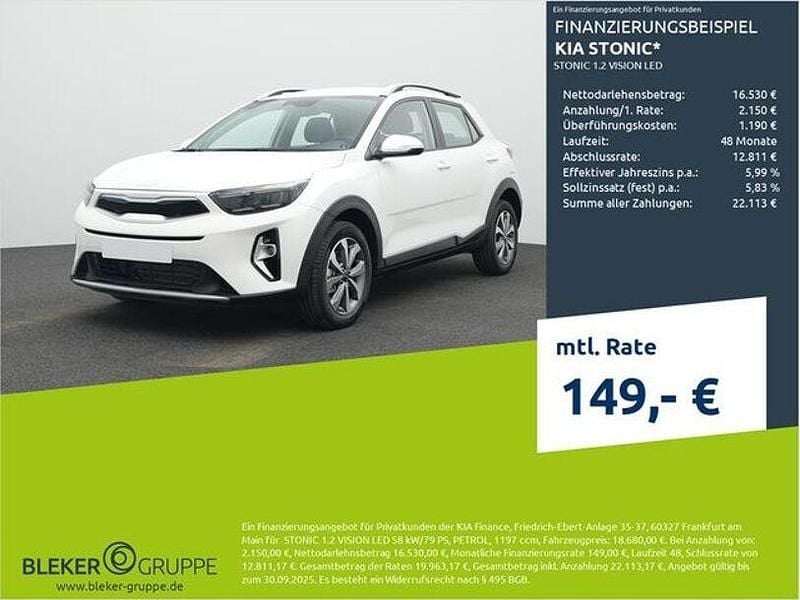 Schneeweiß Gebraucht 2025 Kia Stonic Vision SUV | 18.580 € (Fairer Preis) - Bild 1/4