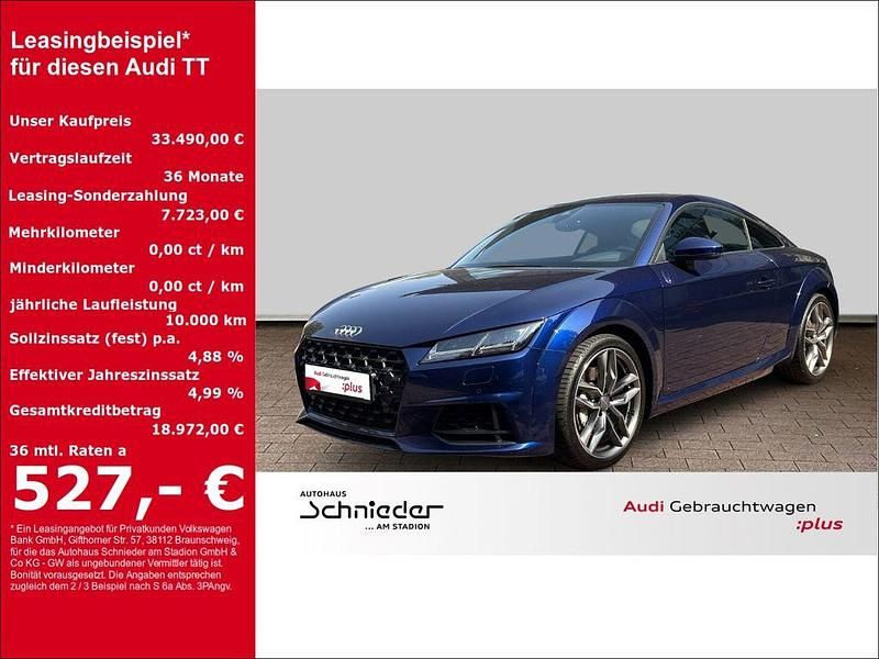 Blau Gebraucht 2021 Audi TT Sport Coupé | 33.490 € (Guter Preis) - Bild 1/4