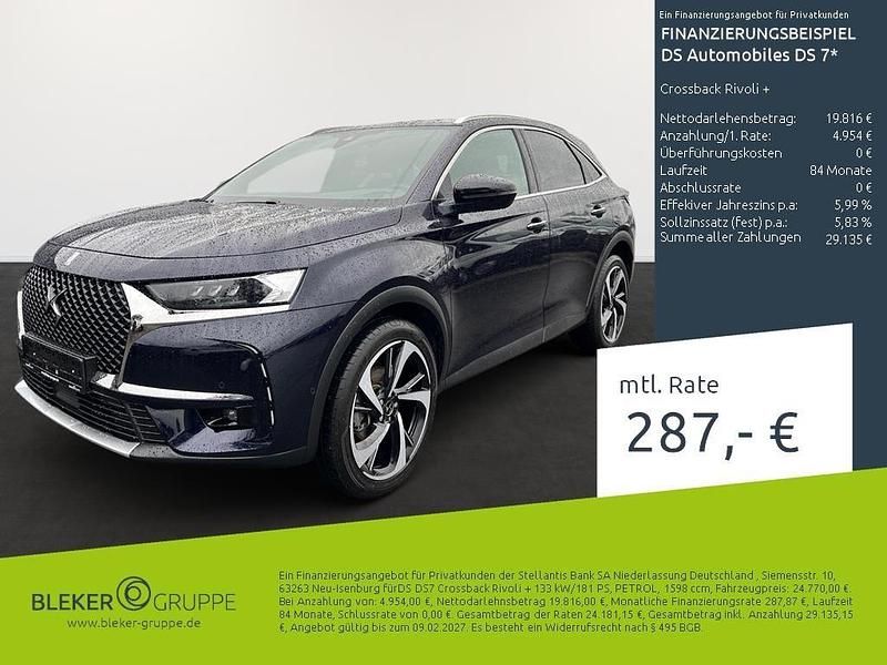 Farbe encreblau oder dark blue/metallic klarlack Gebraucht 2022 DS Automobiles DS7 Crossback Rivoli Plus SUV | 24.770 € (Fairer Preis) - Bild 1/3
