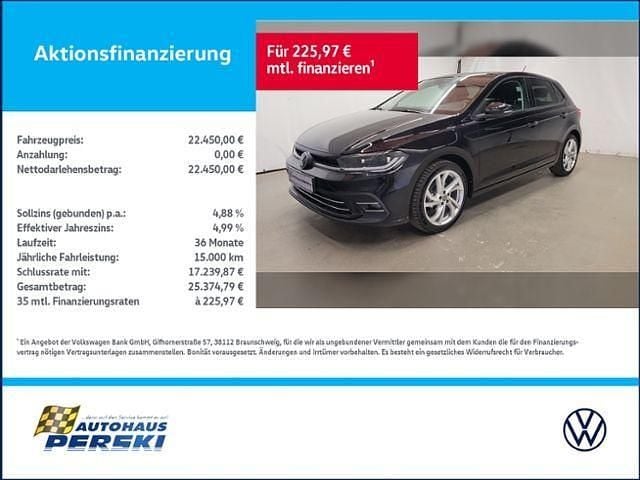 Gebraucht VW Polo Style 95 PS (69 kW) 2025 Schwarz Limousine