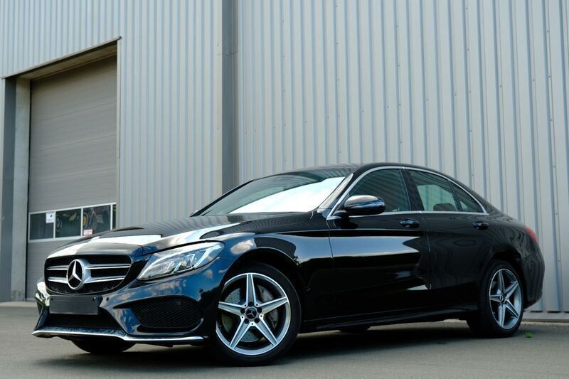 Schwarz Gebraucht 2015 Mercedes C400 AMG line Limousine | 25.800 € (Superpreis) - Bild 1/4