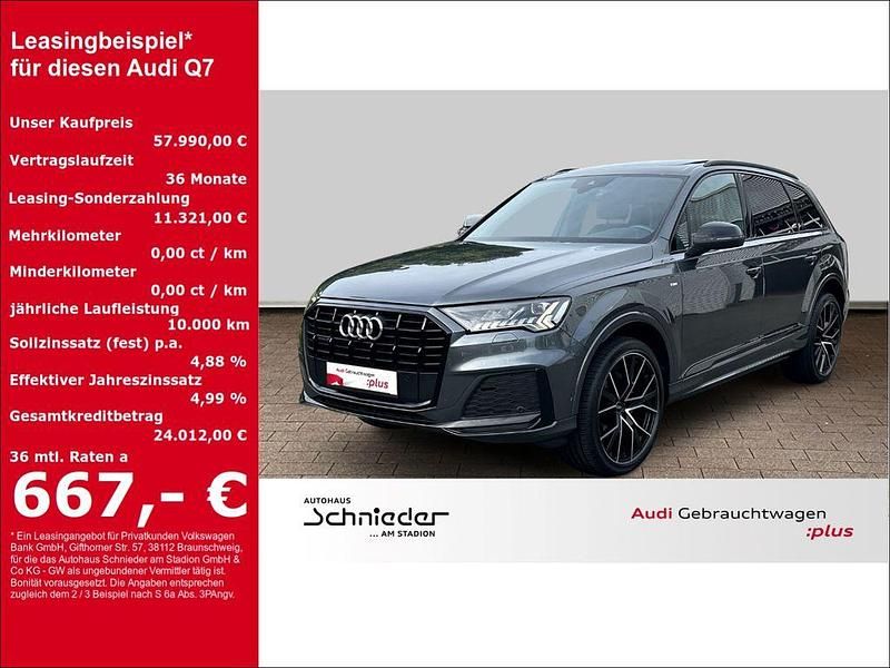 Grau Gebraucht 2021 Audi Q7 S-Line SUV | 57.990 € (Guter Preis) - Bild 1/4