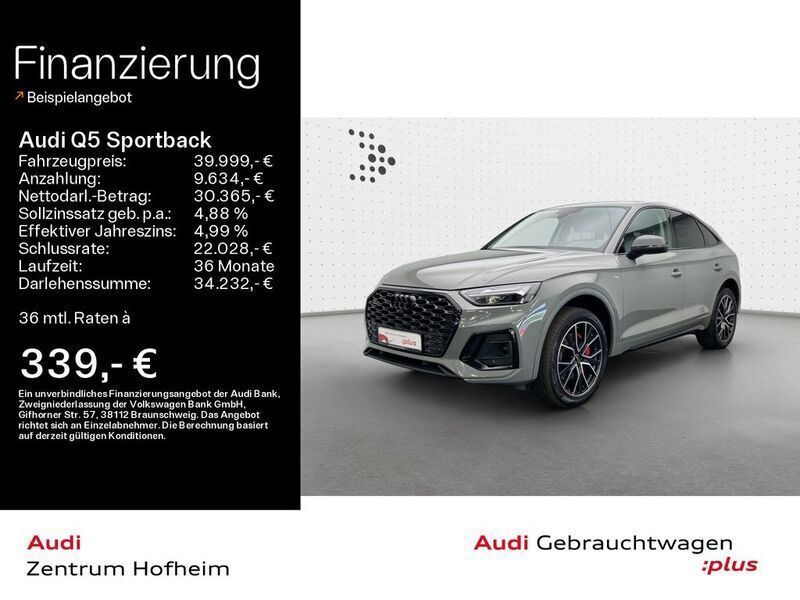 Grau Gebraucht 2022 Audi Q5 Sportback Edition .1 SUV | 39.999 € - Bild 1/4