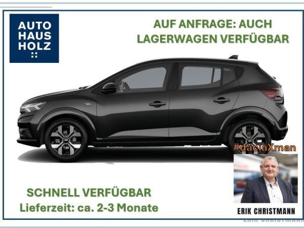 Schwarz (perlmuttschwarz) Neu 2025 Dacia Sandero Journey Kleinwagen | 18.239 € (Fairer Preis) - Bild 1/4