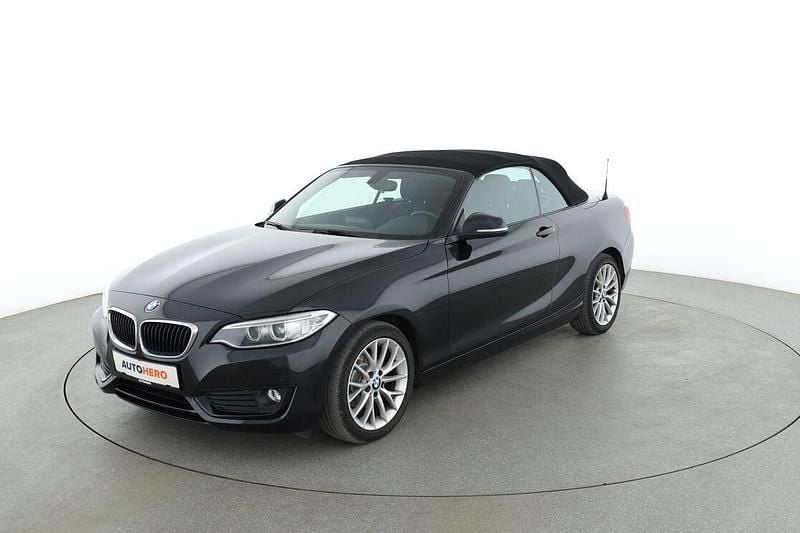 Schwarz Gebraucht 2017 BMW 218 Advantage Cabrio | 19.500 € (Fairer Preis) - Bild 1/3