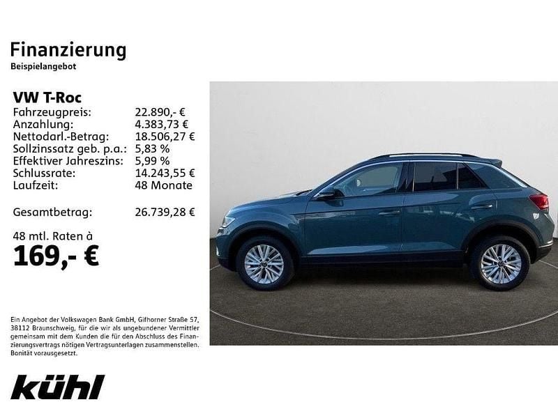 Gebraucht VW T-Roc Life 116 PS (85 kW) 2024 Blau SUV