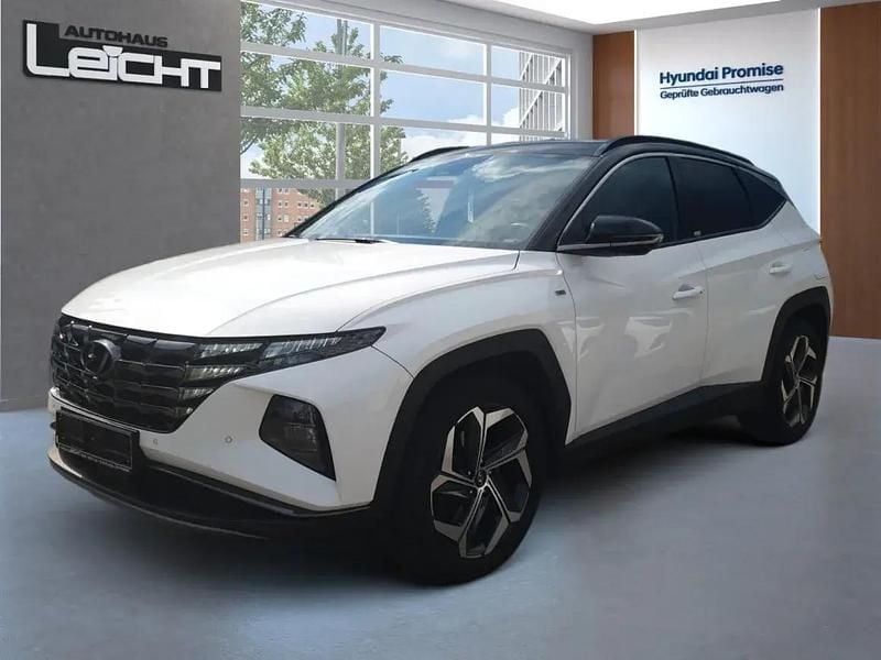 Polar white / phantom black / so Gebraucht 2021 Hyundai Tucson Prime SUV | 28.990 € (Etwas zu teuer) - Bild 1/1