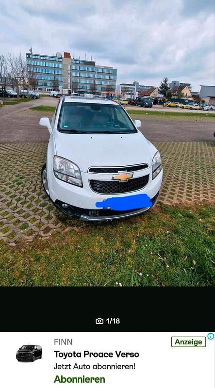 Gebraucht Chevrolet Orlando 2013 Weiß Van / Kleinbus
