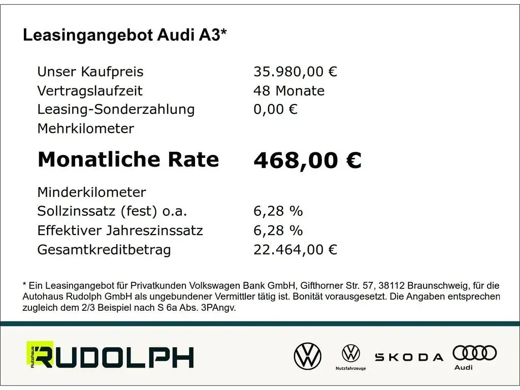 Gebraucht Audi A3 Advanced 150 PS (110 kW) 2025 Distriktgrün metallic Limousine
