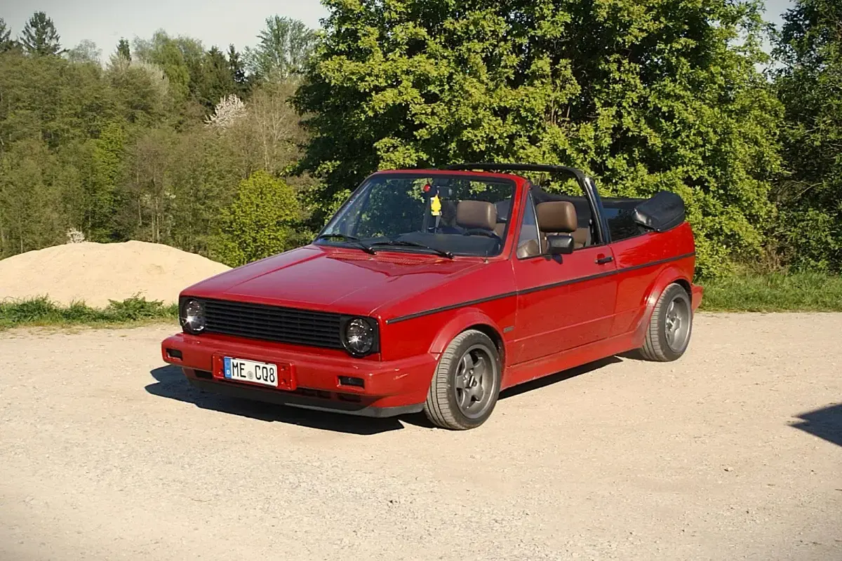 Gebraucht VW Golf Cabriolet 72 PS (52 kW) 1984 Rot Cabrio
