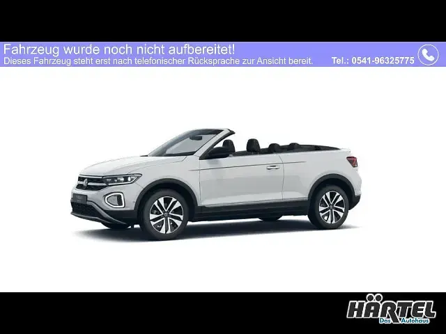 Neu VW T-Roc Cabriolet 150 PS (110 kW) 2026 Pure white, solid Cabrio