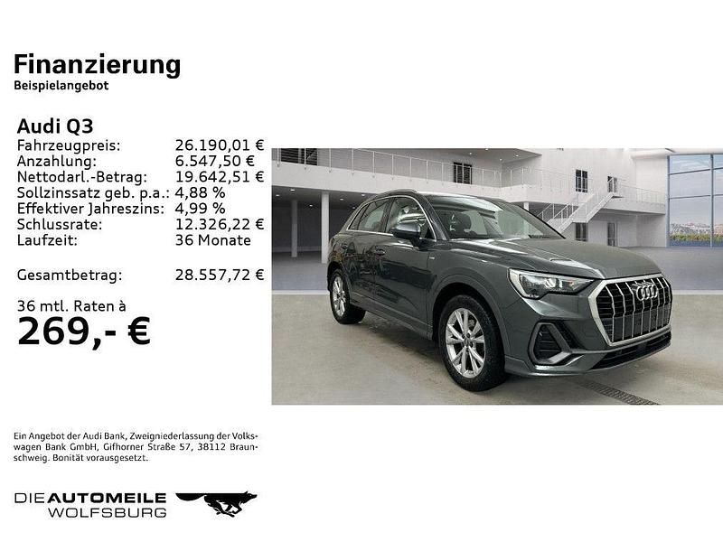 Gebraucht Audi Q3 Design 150 PS (110 kW) 2019 Daytonagrau perleffekt SUV