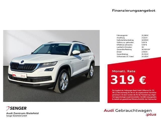 Weiß Gebraucht 2019 Skoda Kodiaq Ambition SUV | 22.480 € (Fairer Preis) - Bild 1/4