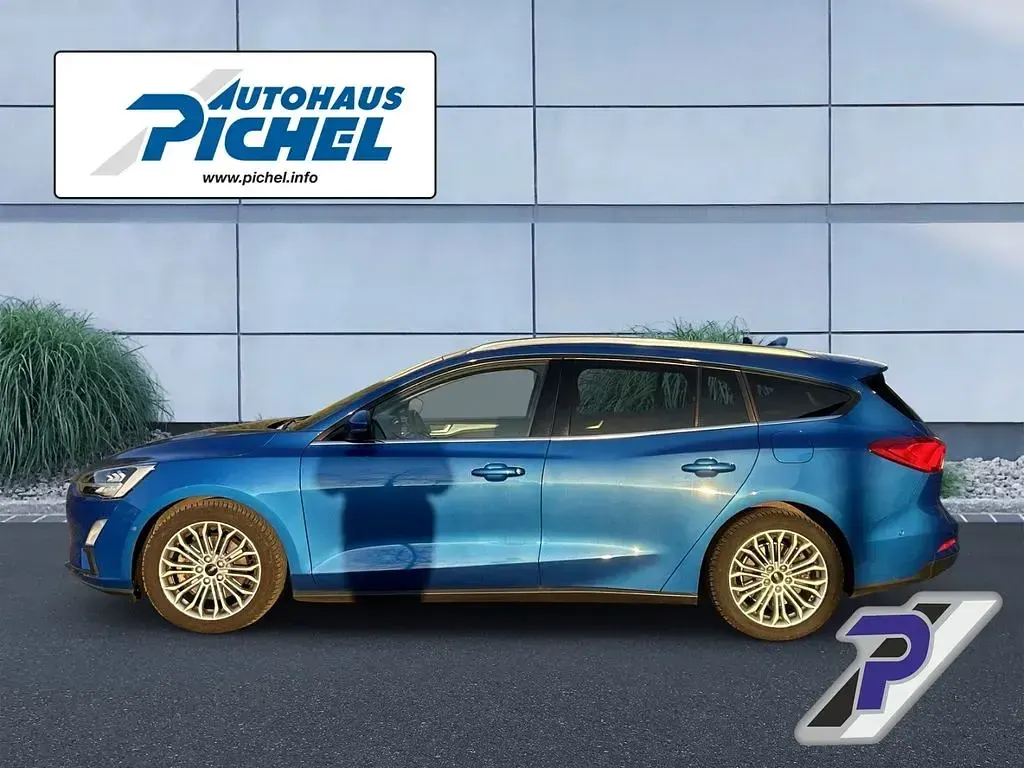 Brugt Ford Focus Titanium 125 HK (91 kW) 2018 Blå Stationcar