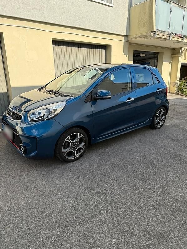 Gebraucht Kia Picanto 86 PS (63 kW) 2016 Blau Kleinwagen