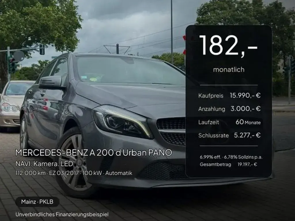 Gebraucht Mercedes 200 136 PS (100 kW) 2017 Mountaingrau (metallic) Limousine