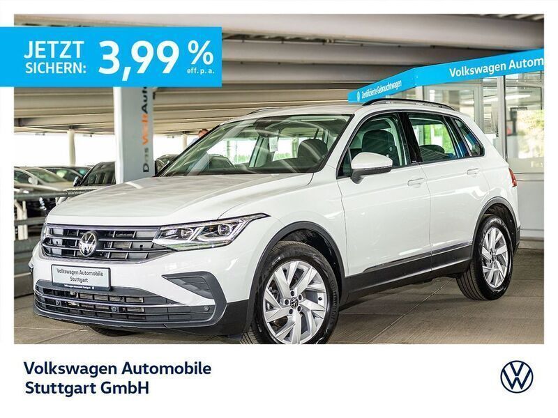 Pure white Gebraucht 2023 VW Tiguan Life SUV | 33.530 € (Guter Preis) - Bild 1/4