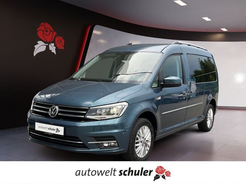 Grün Gebraucht 2019 VW Caddy Maxi Highline Van / Kleinbus | 28.849 € - Bild 1/4
