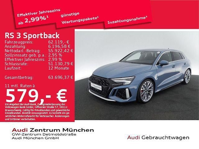 Kemoragrau metallic Gebraucht 2024 Audi RS3 Sportback Ambiente Kleinwagen | 62.119 € (Guter Preis) - Bild 1/2