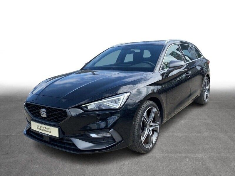 Mitternachtsschwarz Gebraucht 2021 Seat Leon FR Limousine | 19.430 € (Superpreis) - Bild 1/4