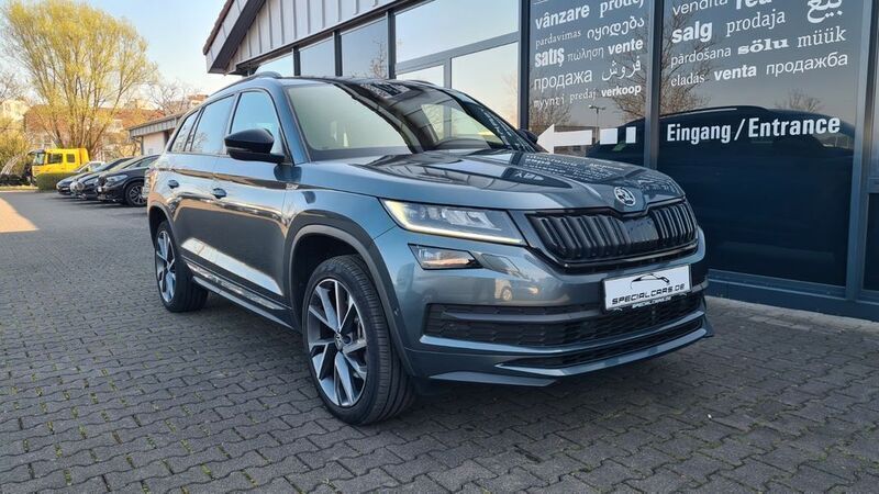 Quarzgrau metallic Gebraucht 2020 Skoda Kodiaq SportLine SUV | 28.490 € (Guter Preis) - Bild 1/4