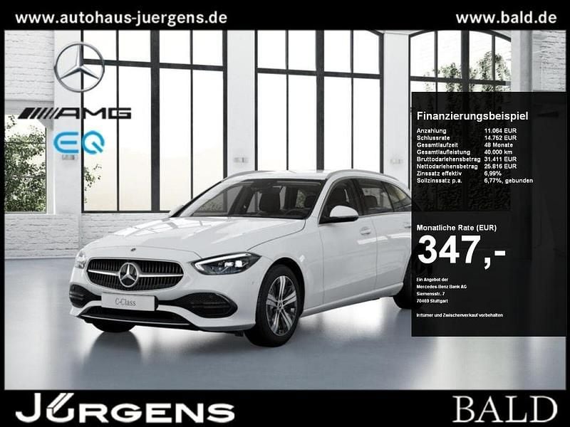Unilack polarweiss Gebraucht 2024 Mercedes C220 Avantgarde Kombi | 36.880 € (Guter Preis) - Bild 1/4