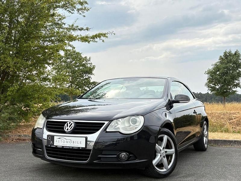 Schwarz Gebraucht 2007 VW Eos Cabrio | 1.389 € - Bild 1/4