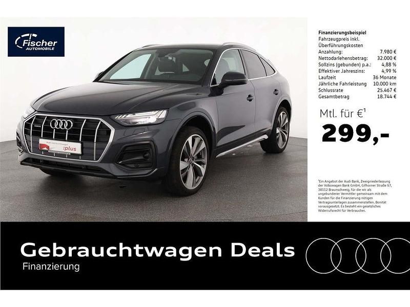 Grau Gebraucht 2022 Audi Q5 Sportback Advanced SUV | 39.980 € (Fairer Preis) - Bild 1/4